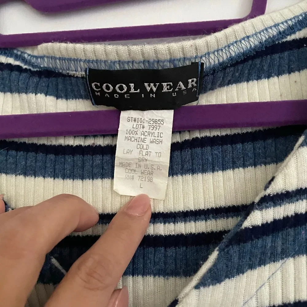 Y2k striped sweater